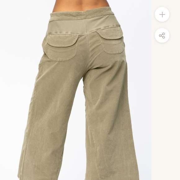 XCVI WEARABLES TRIANGLE GAUCHO, Washed Brown - Picture 2 of 5